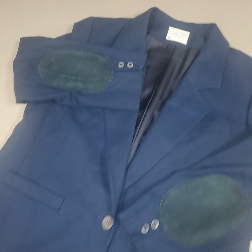 Vintage Pendleton Women's Blazer Size 20W 100% Wool Elbow Patches